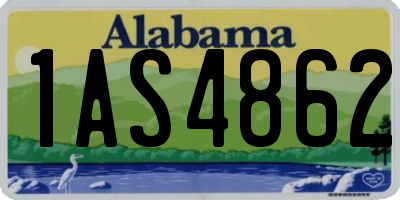 AL license plate 1AS4862