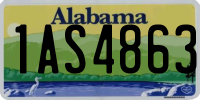 AL license plate 1AS4863
