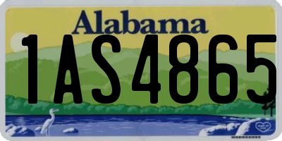 AL license plate 1AS4865