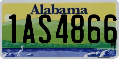 AL license plate 1AS4866