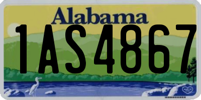 AL license plate 1AS4867