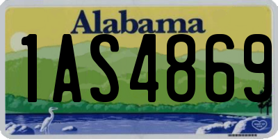 AL license plate 1AS4869