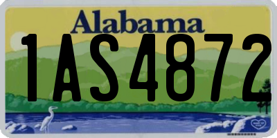 AL license plate 1AS4872