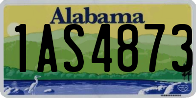AL license plate 1AS4873