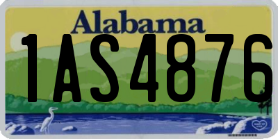 AL license plate 1AS4876