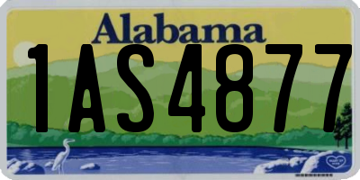 AL license plate 1AS4877