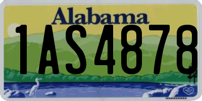AL license plate 1AS4878