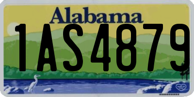 AL license plate 1AS4879