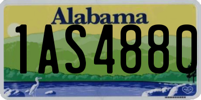 AL license plate 1AS4880