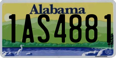 AL license plate 1AS4881