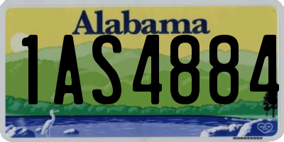 AL license plate 1AS4884