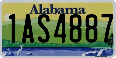 AL license plate 1AS4887