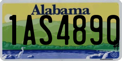 AL license plate 1AS4890
