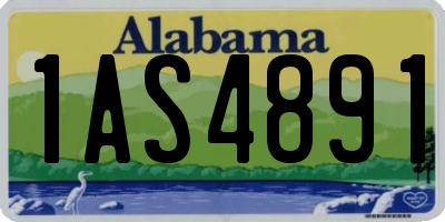 AL license plate 1AS4891