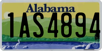 AL license plate 1AS4894