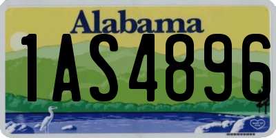 AL license plate 1AS4896