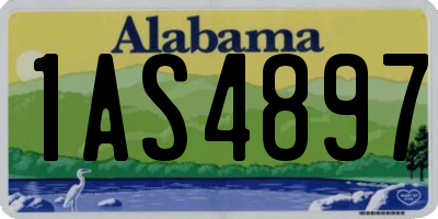 AL license plate 1AS4897