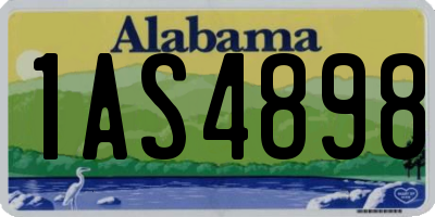 AL license plate 1AS4898