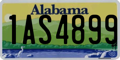 AL license plate 1AS4899