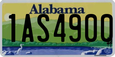 AL license plate 1AS4900