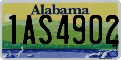AL license plate 1AS4902