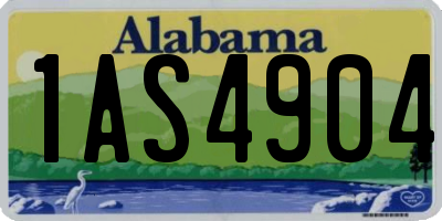 AL license plate 1AS4904