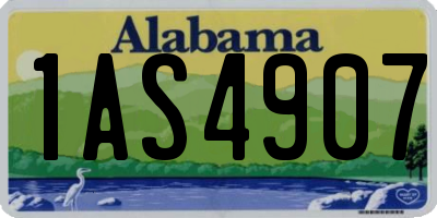 AL license plate 1AS4907