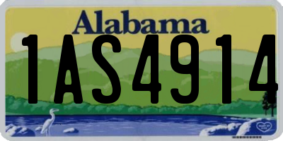 AL license plate 1AS4914