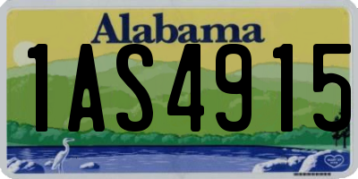AL license plate 1AS4915