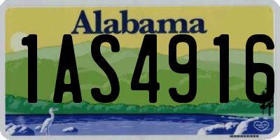 AL license plate 1AS4916
