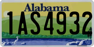 AL license plate 1AS4932