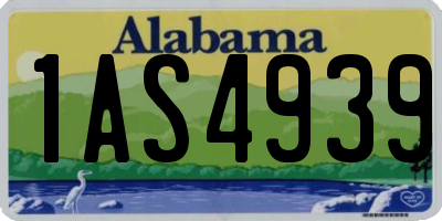 AL license plate 1AS4939