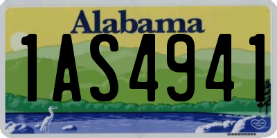 AL license plate 1AS4941