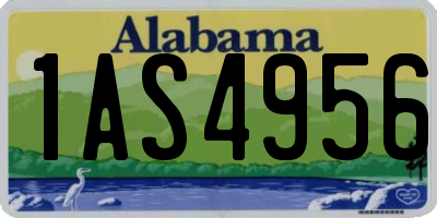 AL license plate 1AS4956