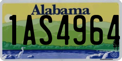 AL license plate 1AS4964