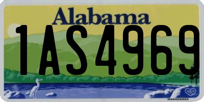 AL license plate 1AS4969