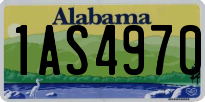 AL license plate 1AS4970
