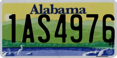 AL license plate 1AS4976
