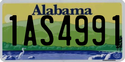 AL license plate 1AS4991