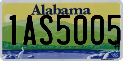 AL license plate 1AS5005