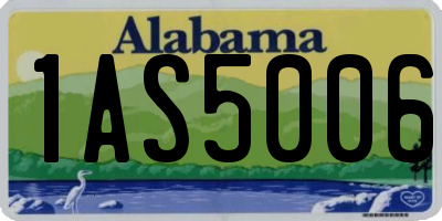 AL license plate 1AS5006