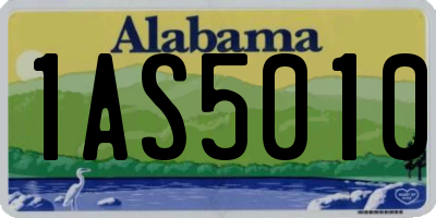 AL license plate 1AS5010