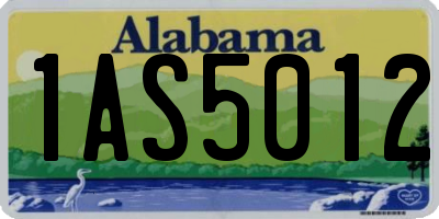 AL license plate 1AS5012