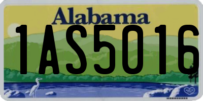 AL license plate 1AS5016