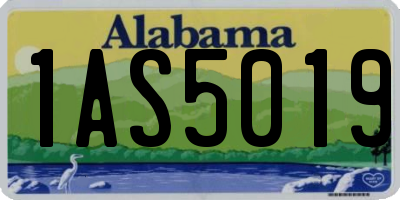AL license plate 1AS5019