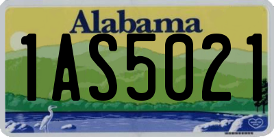 AL license plate 1AS5021