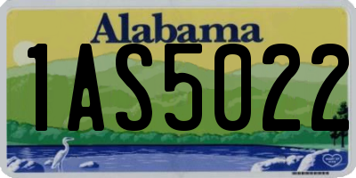 AL license plate 1AS5022