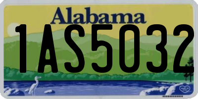 AL license plate 1AS5032