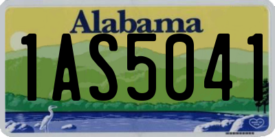 AL license plate 1AS5041