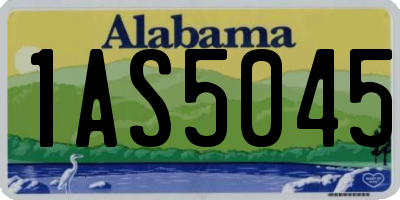 AL license plate 1AS5045